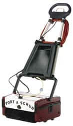 Minuteman - 12" Cleaning Width, Electric Floor Scrubber - 1 hp, 650 RPM, 45" Water Lift, 1 Gal Tank Capacity, Series P12 - Caliber Tooling