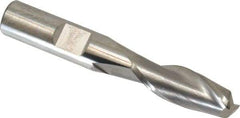 SGS - 3/8", 2 Flute, Single End, Solid Carbide, 0.045" Corner Radius End Mill - 2-1/2" OAL, 30° Helix, Right Hand Flute, 1" LOC, Right Hand Cut - Caliber Tooling