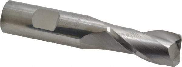 SGS - 3/4", 2 Flute, Single End, Solid Carbide, 1/8" Corner Radius End Mill - 4" OAL, 30° Helix, Right Hand Flute, 1-1/2" LOC, Right Hand Cut - Caliber Tooling