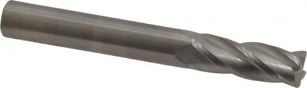 SGS - 5/16", 4 Flute, Single End, Solid Carbide, 0.03" Corner Radius End Mill - 2-1/2" OAL, 30° Helix, Right Hand Flute, 13/16" LOC, Right Hand Cut - Caliber Tooling