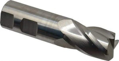 SGS - 1", 4 Flute, Single End, Solid Carbide, 1/8" Corner Radius End Mill - 4" OAL, 30° Helix, Right Hand Flute, 1-1/2" LOC, Right Hand Cut - Caliber Tooling