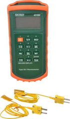 Extech - -328 to 2,498°F Dual Input Digital Thermometer - Digital Display - Caliber Tooling