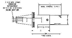 Parlec - PC7 Inside Modular Connection, Boring Head Taper Shank - Modular Connection Mount, 5.27 Inch Projection, 3.54 Inch Nose Diameter - Exact Industrial Supply