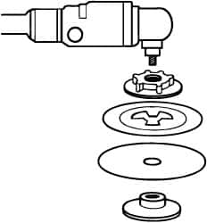 3M - Abrasive Disc Face Plate - 12,000 RPM - Caliber Tooling