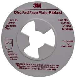 3M - Abrasive Disc Face Plate - 12,000 RPM - Caliber Tooling