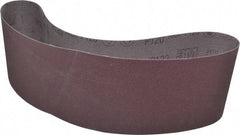 3M - 6" Wide x 48" OAL, 120 Grit, Aluminum Oxide Abrasive Belt - Aluminum Oxide, Fine, Coated, X Weighted Cloth Backing, Series 241D - Caliber Tooling