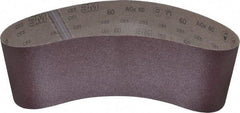 3M - 6" Wide x 48" OAL, 60 Grit, Aluminum Oxide Abrasive Belt - Aluminum Oxide, Medium, Coated, X Weighted Cloth Backing, Series 341D - Caliber Tooling