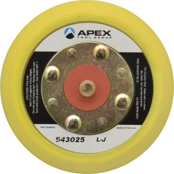 Cleco - 3-1/2" Diam Adhesive/PSA Disc Backing Pad - Hard Density, 13,000 RPM - Caliber Tooling