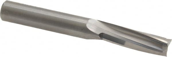 Onsrud - 3/8" Cutting Diam x 1-1/8" Length of Cut, 3 Flute, Upcut Spiral Router Bit - Uncoated, Right Hand Cut, Solid Carbide, 3" OAL x 3/8" Shank Diam, Three Edge, 10° Helix Angle - Caliber Tooling