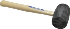 Vaughan Bushnell - 1-1/4 Lb Head Rubber Mallet - 10-5/8" OAL, Wood Handle - Caliber Tooling