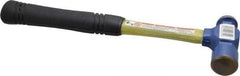 Vaughan Bushnell - 1 Lb Head Ball Pein Hammer - Fiberglass Handle, 12" OAL, Fiberglass with Cushion Grip - Caliber Tooling