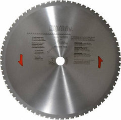 Porter-Cable - 14" Diam, 1" Arbor Hole Diam, 72 Tooth Wet & Dry Cut Saw Blade - Carbide-Tipped, Cutoff Action, Standard Round Arbor - Caliber Tooling