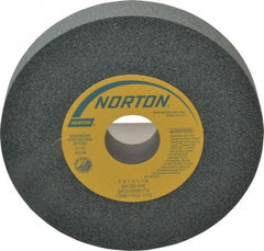 Norton - 6" Diam x 1-1/4" Hole x 1" Thick, I Hardness, 80 Grit Surface Grinding Wheel - Silicon Carbide, Type 1, Medium Grade, 4,140 Max RPM, Vitrified Bond, No Recess - Caliber Tooling