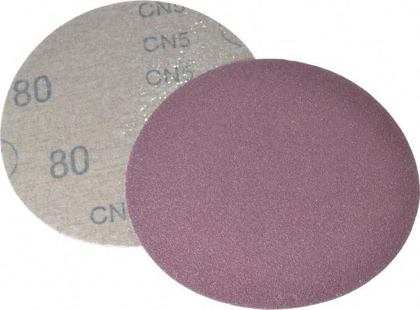 3M - 5" Diam, 80 Grit Aluminum Oxide Adhesive PSA Disc - Medium Grade, X Weighted Cloth Backing, For Bench Top Motors, Random Orbital Sanders - Caliber Tooling