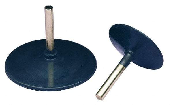 3M - 1/2" Diam Adhesive/PSA Disc Backing Pad - 1/4" Shank Diam, Medium Density, 20,000 RPM - Caliber Tooling