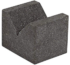 SPI - 90° Angle, Black Granite V-Block - 6" Long x 6" Wide x 6" High, Sold as Matched Pair - Caliber Tooling