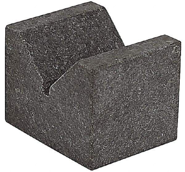 SPI - 90° Angle, Black Granite V-Block - 3" Long x 3" Wide x 3" High, Sold as Matched Pair - Caliber Tooling