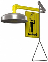 Bradley - Plumbed Drench Showers Mount: Horizontal Shower Head Material: Plastic with Stainless Steel - Caliber Tooling