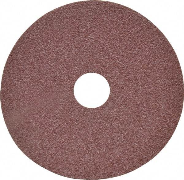 3M - 4-1/2" Diam 7/8" Hole 60 Grit Fiber Disc - Medium Grade, Aluminum Oxide, 13,300 Max RPM, Series 381C - Caliber Tooling