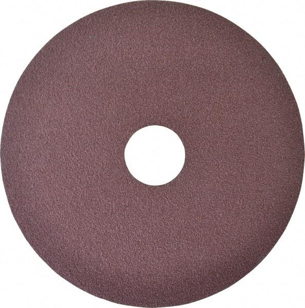 3M - 4-1/2" Diam 7/8" Hole 80 Grit Fiber Disc - Medium Grade, Aluminum Oxide, Series 381C - Caliber Tooling