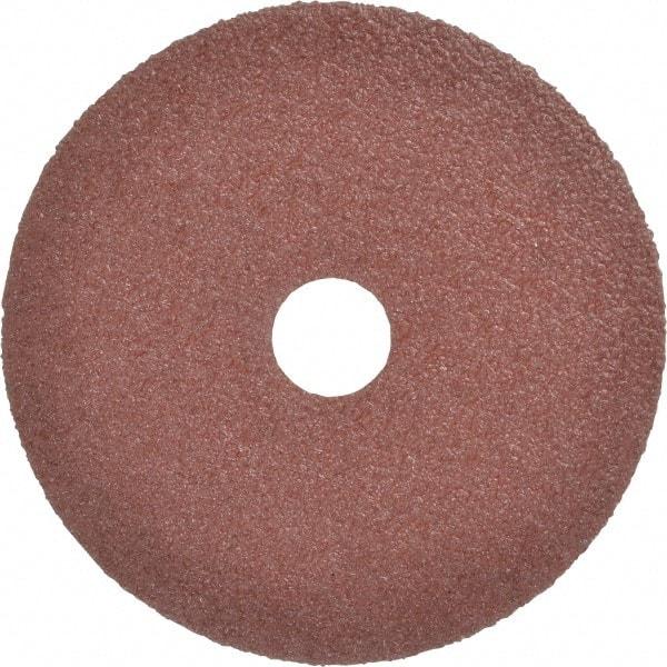 3M - 5" Diam 7/8" Hole 36 Grit Fiber Disc - Very Coarse Grade, Aluminum Oxide, 12,000 Max RPM, Series 381C - Caliber Tooling