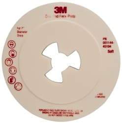 3M - 7" Max Diam, Abrasive Disc Face Plate - 5/8-11, 7,000 RPM - Caliber Tooling