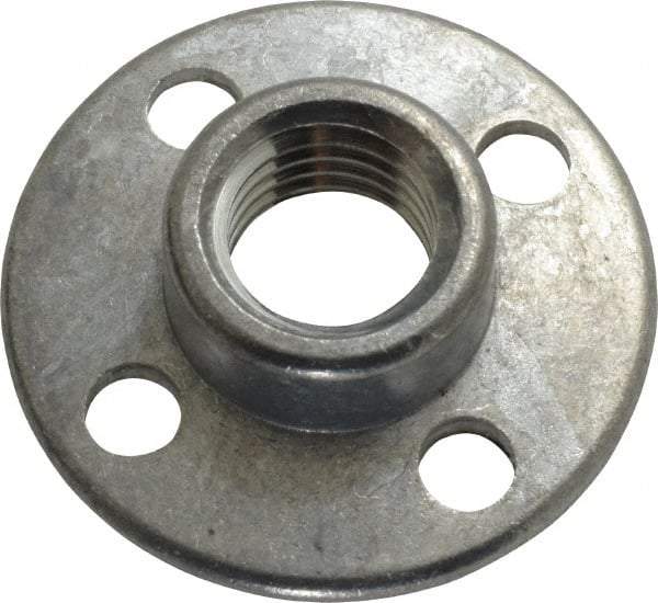 3M - 5/8" Max Diam, Abrasive Disc Retainer Nut - 5/8-11 Female, 5/8" Long - Caliber Tooling