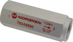 Norgren - 3/4" NPT Low Flow Air Fuse - 0 to 232 psi, Shutoff Valve & Aluminum Material - Caliber Tooling