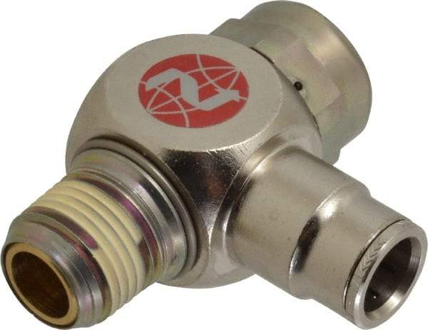 Norgren - 1/2" Tube x 1/2" NPTF Pilot Operated Check Valve - 15 to 150 psi & Brass Material - Caliber Tooling