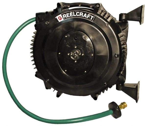 Reelcraft - 50' Spring Retractable Hose Reel - 125 psi, Hose Included - Caliber Tooling