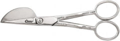 Clauss - 1-1/4" LOC, 6" OAL Carbon Steel Nap Shears - Offset Handle, For General Purpose Use - Caliber Tooling