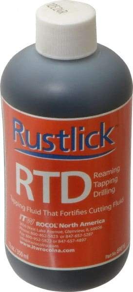 Rustlick - Rustlick RTD, 12 oz Bottle Cutting & Tapping Fluid - Water Soluble, For Cutting - Caliber Tooling