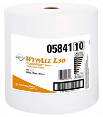 WypAll - L30 Dry General Purpose Wipes - Jumbo Roll, 13-1/4" x 12-3/8" Sheet Size, White - Caliber Tooling