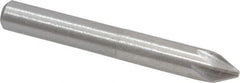 Interstate - 1/4" Head Diam, 1/4" Shank Diam, 6 Flute 60° High Speed Steel Countersink - Caliber Tooling