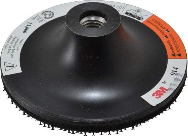 3M - 4" Diam Hook & Loop Disc Backing Pad - Firm Density, 13,000 RPM - Caliber Tooling