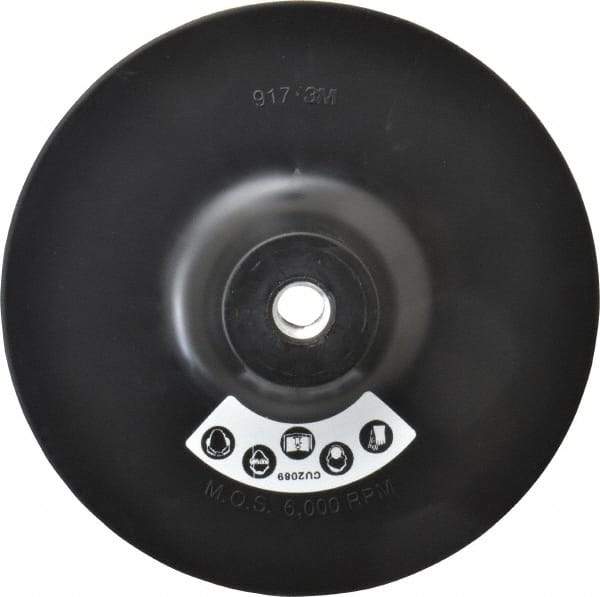 3M - 7" Diam Hook & Loop Disc Backing Pad - Medium Density, 6,000 RPM - Caliber Tooling