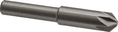 Interstate - 5/16" Head Diam, 1/4" Shank Diam, 6 Flute 90° High Speed Steel Countersink - Caliber Tooling