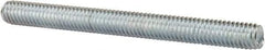 Value Collection - 3/8-16 4" OAL Fully Threaded Stud - Carbon Steel, Zinc-Plated Finish - Caliber Tooling