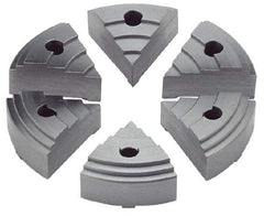 Value Collection - 2.16" Chuck Capacity, JF Attachment, Round Soft Lathe Chuck Jaw - 6 Jaws, Steel - Caliber Tooling