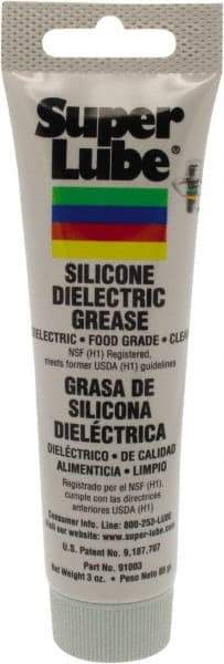 Synco Chemical - 3 oz Tube Silicone General Purpose Grease - Translucent White, Food Grade, 500°F Max Temp, NLGIG 2, - Caliber Tooling