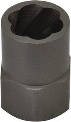 Irwin Hanson - 3/8" Drive Reverse Spiral Flute Hex Bolt Remover - 1/2" Hex, 2" OAL - Caliber Tooling