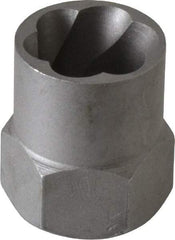 Irwin Hanson - 3/8" Drive Reverse Spiral Flute Hex Bolt Remover - 5/8" Hex, 2" OAL - Caliber Tooling