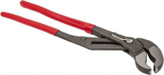 Knipex - 22" OAL, 4-1/2" Max Capacity, 20 Position Adjustable Tongue & Groove Pliers - Standard V-Jaws, Standard Head, Plastic Coated Handles - Caliber Tooling