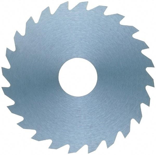 RobbJack - 1-1/2" Diam x 0.1562" Blade Thickness x 1/2" Arbor Hole Diam, 16 Tooth Slitting and Slotting Saw - Arbor Connection, Right Hand, Uncoated, Solid Carbide, Concave Ground - Caliber Tooling