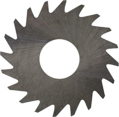 RobbJack - 3/4" Diam x 0.01" Blade Thickness x 1/4" Arbor Hole Diam, 20 Tooth Slitting and Slotting Saw - Arbor Connection, Right Hand, Uncoated, Solid Carbide, Concave Ground - Caliber Tooling