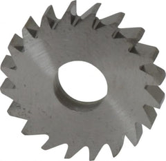 RobbJack - 3/4" Diam x 1/8" Blade Thickness x 1/4" Arbor Hole Diam, 20 Tooth Slitting and Slotting Saw - Arbor Connection, Right Hand, Uncoated, Solid Carbide, Concave Ground - Caliber Tooling