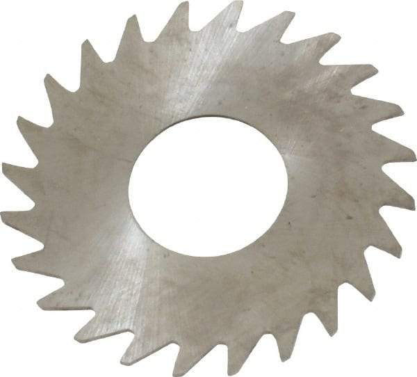 RobbJack - 1" Diam x 0.0156" Blade Thickness x 3/8" Arbor Hole Diam, 24 Tooth Slitting and Slotting Saw - Arbor Connection, Right Hand, Uncoated, Solid Carbide, Concave Ground - Caliber Tooling