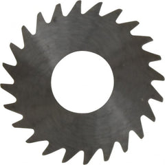 RobbJack - 1" Diam x 0.02" Blade Thickness x 3/8" Arbor Hole Diam, 24 Tooth Slitting and Slotting Saw - Arbor Connection, Right Hand, Uncoated, Solid Carbide, Concave Ground - Caliber Tooling