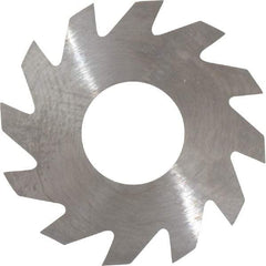 RobbJack - 1" Diam x 0.025" Blade Thickness x 3/8" Arbor Hole Diam, 12 Tooth Slitting and Slotting Saw - Arbor Connection, Right Hand, Uncoated, Solid Carbide, Concave Ground - Caliber Tooling