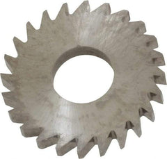 RobbJack - 1" Diam x 1/8" Blade Thickness x 3/8" Arbor Hole Diam, 24 Tooth Slitting and Slotting Saw - Arbor Connection, Right Hand, Uncoated, Solid Carbide, Concave Ground - Caliber Tooling